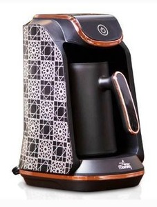 lot 1046 image: Any Morning Electric Turkish Coffee Maker Auto Shut Off, Arabic  Turkish  Greek Coffee Maker with Anti Overflow, Sound Alarm and Safety System, Small Coffee Machine, 4 Cup Coffee Maker 8 Oz, Black