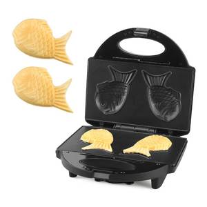 lot 1922 image: FineMade Taiyaki Fish Waffle Maker Machine with Non Stick Cooking Plate, Electric Japanese Fish Shaped Waffle Iron Pan, Korean Bungeoppang Pan, Recipe Included