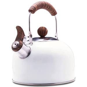 lot 1956 image: ROCKURWOK Tea Kettle, Tea Pot with Cool Touch Ergonomic Handle, Tea Kettle Food Grade Stainless Steel, Tea Kettle Stovetop, Kettle Teapot, Whistling Tea Kettle, Tea Kettle Pot, 2.5 Quart (White)