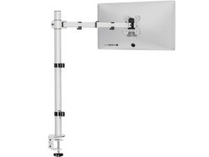 lot 1963 image: WALI Tall Monitor Stand Desk Mount, Single Extra Tall Monitor Arm Bracket for Computer Screen up to 32 inch, 22lbs (M001XL-W), White