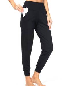lot 2075 image: Kcutteyg Womens Joggers with Pockets High Waisted - Soft Lightweight Athletic Workout Pants for Running Gym Fitness Yoga and Casual (Black9, Large)