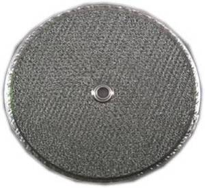 lot 2086 image: American Metal Filter Company RRF1102 Flat Round Range Hood Filter, Compatible to 99010046, 12537-000, and 27340-900, 11-12 Diameter wCenter Hole, Pack of 1