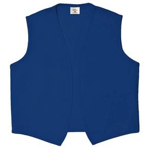 lot 2093 image: Unisex Vest No Pocket No Buttons�� Made in The USA - Royal Blue, Small