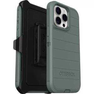 lot 2151 image: OtterBox iPhone 15 Pro Max (Only) - Defender Series Case - Forest Ranger (Green) - Screenless - Rugged & Durable - with Port Protection - Holster Clip Includes - Microbial Defense Protection