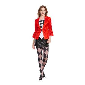 lot 5928 image: MecTo Halloween Womens Costume, Cosplay Costume Red Black Uniform Jacket Suit Outfit Coat Skirt Socks Full Set, Small