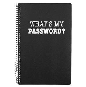 lot 6039 image: Iconikal Whats My Password Password Saver Personal Organizer, 8 x 5-Inch For Usernames, Sites, Services