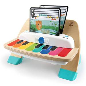 lot 6443 image: Baby Einstein and Hape Magic Touch Piano Wooden Musical Toddler Toy, Age 6 Months and Up