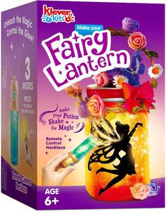 lot 6474 image: Klever Kits DIY Fairy Lantern Craft Kit - Birthday Gifts with Remote Control Fairy Potion Necklace, 2-in-1 Jar Night Light, Halloween Garden Creative Activities, Fairy Toys Crafts for Girls Age 6