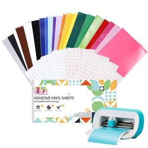 lot 8410 image: UCEC Smart Vinyl Removable, Matless Cutting, 52 Pack(5.5x12in) 22 Colors - for Cricut Joy Vinyl, for DIY Projects, for Decor Sticker, Accessories and Supplies, Decoration Vinyl