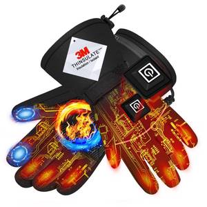 lot 8419 image: XTSZX Heated Gloves for Men Women, Rechargeable 7.8V 3000mAh Electric Battery Heated Gloves, Warm Touchscreen Gloves for Skiing Hiking Snowboarding Motorcycle