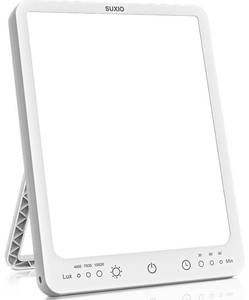 lot 8431 image: SUXIO Light Therapy Lamp - 10000 Lux Therapy Light, 3 Timing & Mode Happy Lamp, Touch Control Daylight Lamp with Memory Function, Portable Light Therapy Box for HomeOffice Use As Lift Mood