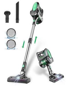 lot 8436 image: Vactidy Cordless Vacuum Cleaner, Lightweight Stick Vacuum with 20Kpa Suction, Detachable Battery, Max 35mins Runtime, 6 in 1 Handheld Vacuum Cordless for Hard Floor Carpet Pet Hair - Retail $95.13