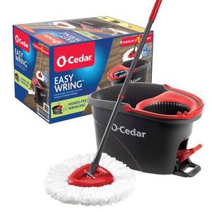 lot 9407 image: EasyWring Microfiber Spin Mop with Bucket System