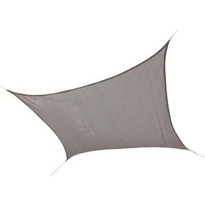 lot 9409 image: Vigoro 12 ft. x 12 ft. Stone Gray Square Shade Sail - Retail $90.5