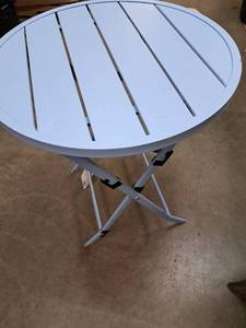 lot 9417 image: StyleWell 24in Folding Slat Bistro Table