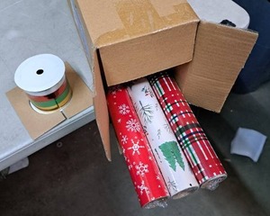 lot 9433 image: Hallmark Gift Wrap 3 Rolls