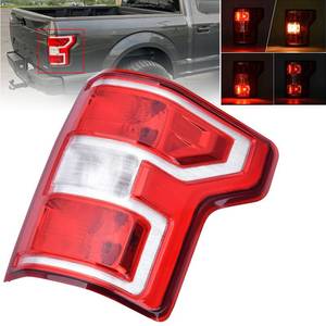 lot 9454 image: Nakuuly Tail Light Compatible With 2018 2019 2020 Ford F150 F-150 Right Passenger Side Taillight Rear Brake Lamp Signal Assembly with Bulb Replace JL3Z13404H