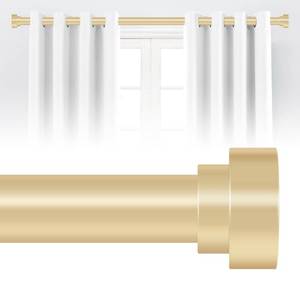 lot 9465 image: HEI DEAR Gold Curtain Rods for Windows 18 to 60 Inch(1.5-5ft),1 Inch Heavy Duty Curtain Rods,Adjustable Curtain Rod,Modern Decorative Drapery Rods,Telescoping Window Curtains Rod 18-60,Brass Gold