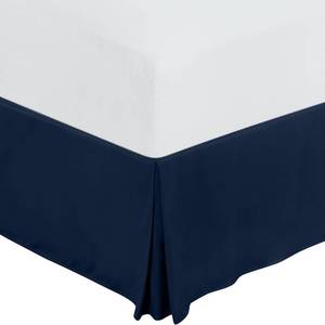 lot 10147 image: Utopia Bedding Twin Bed Skirt - Soft Quadruple Pleated Ruffle - Easy Fit with 16 Inch Tailored Drop - Hotel Quality, Shrinkage and Fade Resistant (Twin, Navy)