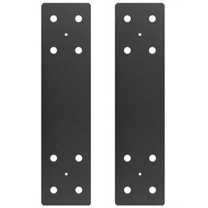 lot 10155 image: Black 2 PCS 16in x 4in Heavy Piling Support Strap Tie, Straight Straps Plate Bracket, 6 Gauge Steel Thick 316(5mm), Repair Pile Strap Fixing for Wood Lumber Timber Connectors