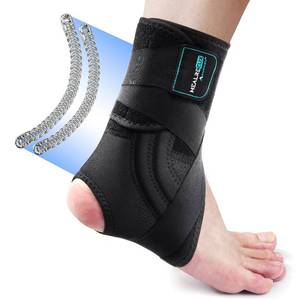 lot 10185 image: Healrecux Ankle Brace for Women Men, Adjustable Ankle Support Brace for Sprained Ankle Injury Recovery with Detachable Metal Springs Support, Ankle Stabilizer for Running Basketball Volleyball