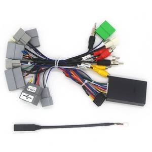 lot 10210 image: Car Radio Stereo Power Retrofit Wiring Harness Cable Adapter for Honda Civic 1.5T 2016-2021 CRV CR-V 2017-2022 Breeze 2020 High Trim Support Factory Camera Steering Wheel Control, USB and AUX