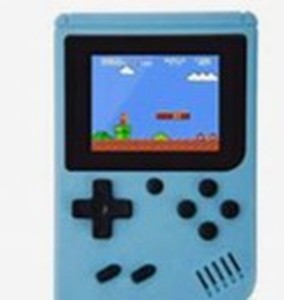 lot 8408 image: Game Box Plus Retro Mini Game Console Blue