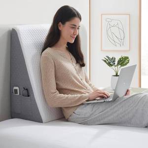 lot 8008 image: Premium Bed Wedge Pillow - Ergonomic Support