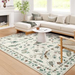 lot 8012 image: Lahome Insect 8x10 Area Rugs. retail $135.99