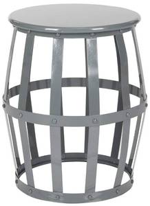 lot 8016 image: Safavieh Home Collection Rinaldo Grey Barstool