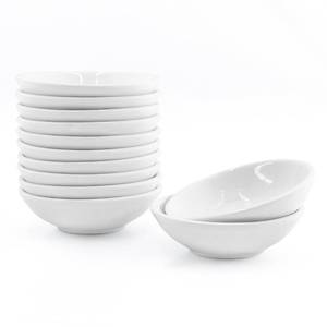 lot 8035 image: MARIWEI 12 Pack Soy Sauce Dish Ceramic Dipping Bowls Bulk, 1.2 Oz White Dipping Sauce BowlsDishes, Small Dipping Sauce Cups for Sushi Ketchup Olive Oil Appetizer