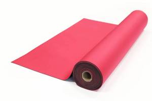 lot 8038 image: 27 x 20 Neoprene Floor Runner - Reusable Floor Protection Slip Proof Surface, Non-Skid Bottom, Protect All Surfaces  Businesses and Homes (Red)