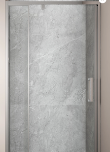 lot 8063 image: 32-36 in. W x 72 in. H Pivot Swing Framed Shower Door in Chrome Clear Glass