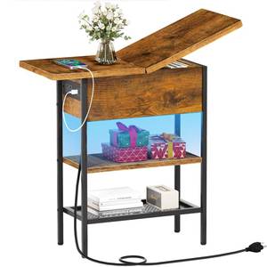 lot 8066 image: Siedihit LED Lights End Table