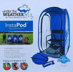 lot 8070 image: Under the Weather InstaPod Pop-Up Tent For 1 Person  Blue