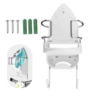 lot 8086 image: Alpinista Ironing Board Hanger Wall Mount Ironing Board Holder Wall Mount for Laundry Rooms Storage Organizer, White