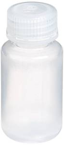 lot 8094 image: United Scientific�� 33306  Laboratory Grade Polypropylene Wide Mouth Reagent Bottle  Designed for Laboratories, Classrooms, Travel, or Storage at Home  60mL (2oz) Capacity  Pack of 12, Clear
