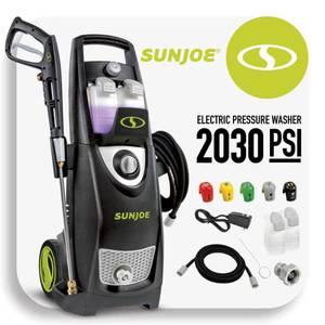 lot 55908 image: Sun Joe SPX3000 Electric Pressure Washer 13-Amp Certified Rated 2030 PSI 1.2 GPM Rated Flow - Retail $234.97
