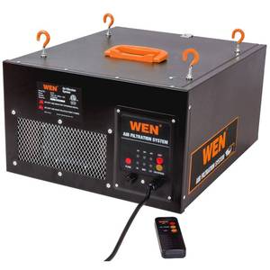 lot 55913 image: Parts Only - WEN 3410 3-Speed Remote-Controlled Air Filtration System (300350400 CFM)