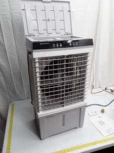 lot 55930 image: LifePlus Evaporative Air Cooler, 1800CFM Windowless Air Conditioner Portable for Large Room Commercial Garage Outdoor, 3 In 1 Swamp Cooler with Remote Control, 4 Ice Packs, 12H Timer, 5.2 Gallon