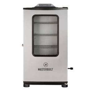 lot 55939 image: PARTS ONLY - Masterbuilt MB20074719 Bluetooth Digital Electric Smoker, 40 inch, Stainless Steel (B07NQPLB19) - Retail $649.99