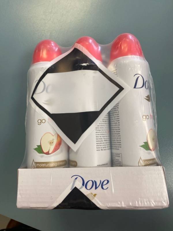lot 2025 image: Dove go fresh apple and white tea aerosol deodorant six count 150 mL each