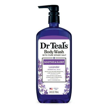 lot 2103 image: Dr Teal s Body Wash with Pure Epsom Salt Soothe & Sleep with Lavender 24 fl oz