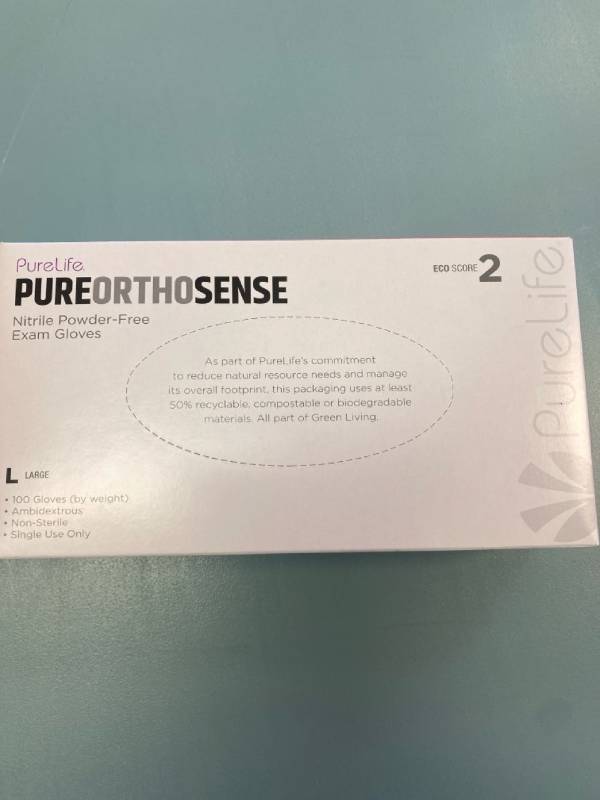 lot 2169 image: Pure life nitro powder, free exam gloves, size large