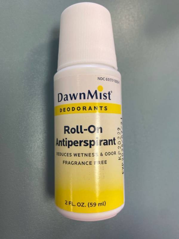 lot 1524 image: Dawn Mist deodorant Roll on Antiperspirant (Pack of 10) 2 FL. OZ.