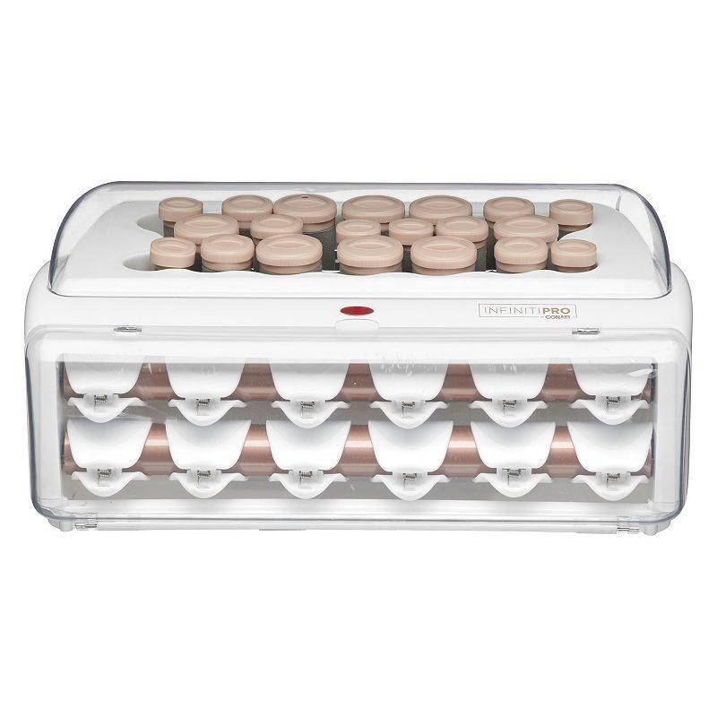 lot 2204 image: Conair InfinitiPRO Waves & Volume Rollers with Heated Clips - 20-piece Set, Multi None