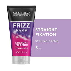 lot 2275 image: John Frieda Frizz Ease Straight Fixation Styling Cr�me, Hair Product for Smooth, Silky, No-Frizz Hair - 5oz
