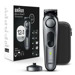 lot 2312 image: Braun Series 7 7440 All-In-One Style Kit 12-in-1 Grooming Kit with Beard Trimmer & More