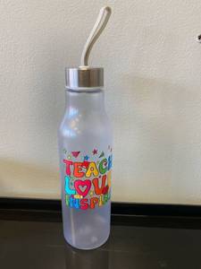 lot 2313 image: Teach, Love, Inspire water bottle