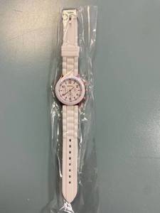 lot 2336 image: White and rose gold Geneva fashion watch